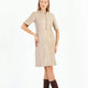 Addison Beige Leather Dress
