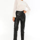 Joel Black Leather Pants Women