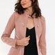 Sonia Blush Leather Jacket Women Jeyka