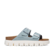 Birkenstock Arizona Chunky Baby Blue Suede Leather Narrow