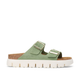 Birkenstock Arizona Chunky Green Tea Suede Leather Narrow