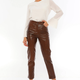 Joel Chestnut Leather Pants Women