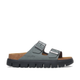 Birkenstock Arizona Chunky Basalt Grey Suede Leather Narrow