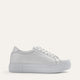 Bily Genuine Leather Women Sneakers White