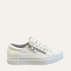 Persisu Genuine Leather Women Sneakers White