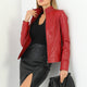 Jade Red Leather Jacket