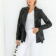 Esta Black Leather Jacket Women