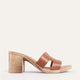 Fresia Genuine Leather Women Sandals Tan