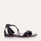 Electra Genuine Leather Women Sandals Black