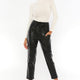 Soho Black Leather Pants Women