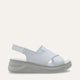 Lunara Genuine Leather Women Sandals White
