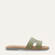 Aurelia Genuine Leather Women Sandals Green