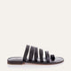 France Genuine Leather Women Sandals Black