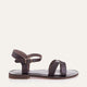 Giralda Genuine Leather Women Sandals Brown