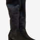 Vittoria Genuine Knee High Suede Mat Black Boots