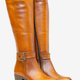Varese Genuine Knee High Leather Tan Boots