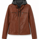 Weekend Tan Leather Jacket Women