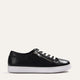Zip Genuine Leather Women Sneakers Black