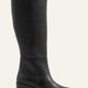 Daphne Genuine Leather Black Boots