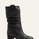 Skylar Genuine Leather Black Boots