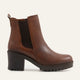 Persi Genuine Leather Brown Boots