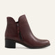 Noemie Genuine Leather Burgundy Boots