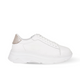 Amores Genuine Leather Women Sneakers White & Gold