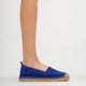 Grace Genuine Leather Blue Suede Shoes Women