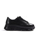 Amores Genuine Leather Women Sneakers Black