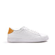 Aire Genuine Leather Women Sneakers White & Orange