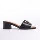 Glicinia Genuine Leather Women Sandals Black