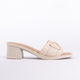 Glicinia Genuine Leather Women Sandals Beige