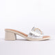 Glicinia Genuine Leather Women Sandals Silver