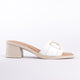 Glicinia Genuine Leather Women Sandals White