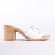 Amapola Genuine Leather Women Sandals White