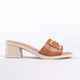 Glicinia Genuine Leather Women Sandals Tan