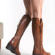 Lucca Genuine Knee High Leather Tan Boots