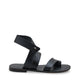 Laura Genuine Leather Women Sandals Black