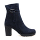 Tivora Genuine Leather Suede Navy Blue Boots