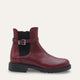 Castella Genuine Leather Burgundy Boots