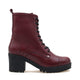 Crotone Genuine Leather Burgundy Boots