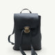 Azelea Genuine Black Leather Backpack