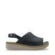 Orvila Leather Women Sandals Black