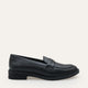 Merlot Genuine Leather Black Loafers
