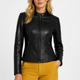 Malibuna Black Leather Jacket Women Jeyka