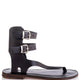 Gabrielle Genuine Leather Women Sandals Black