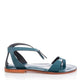 Electra Genuine Leather Women Sandals Turquoise