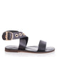 Alessandra Genuine Leather Women Sandals Black