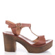 Agnesia Genuine Leather Women Sandals Tan
