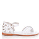 Amora Genuine Leather Women Sandals White